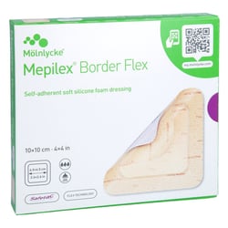 Mepilex Border Flex Schaumverband haftend 10x10 cm Kohlpharma