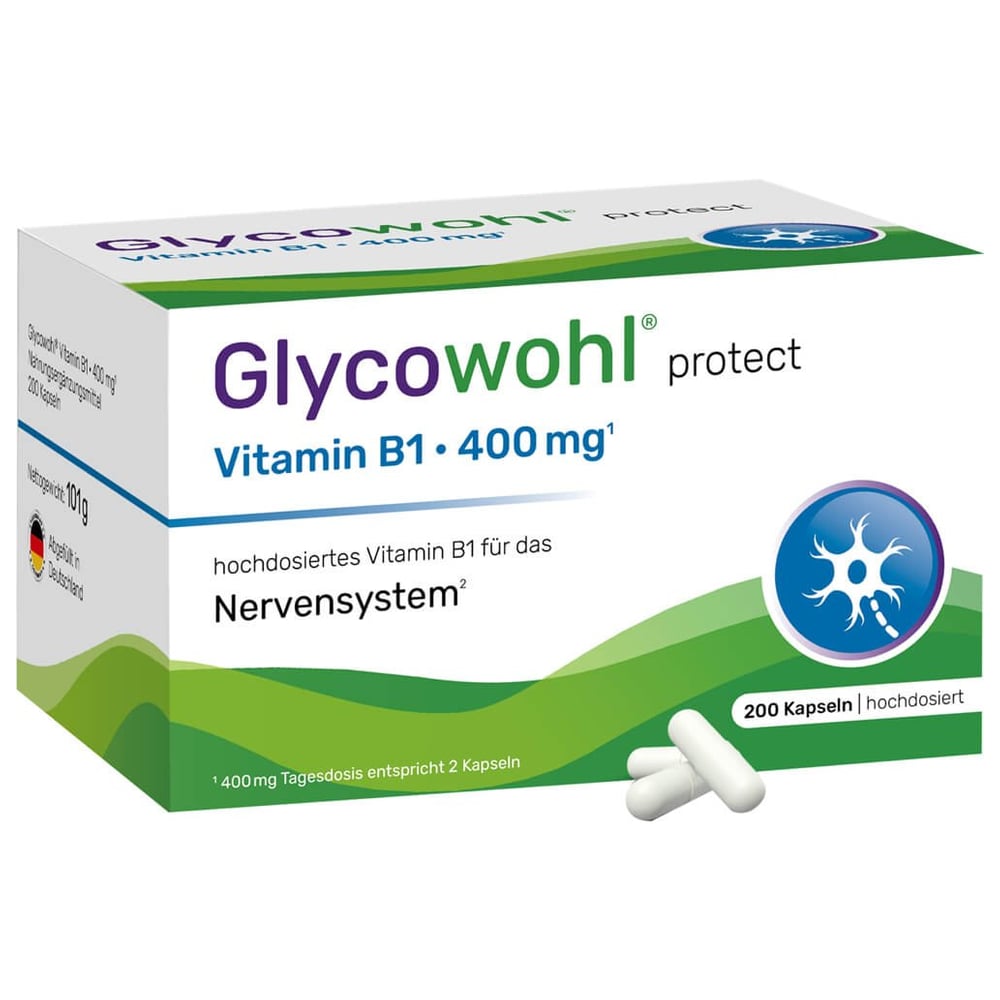 Glycowohl Vitamin B1 Thiamin 400 mg hochdos.Kaps.