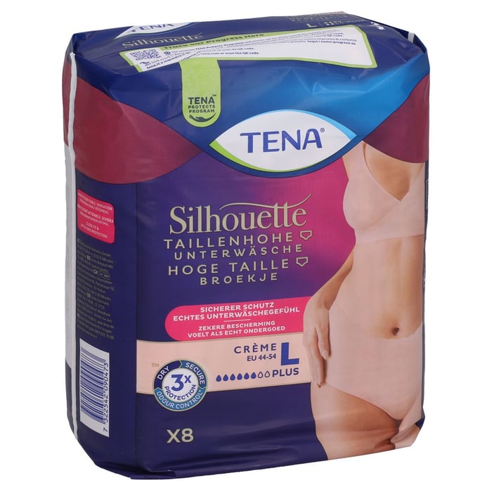 TENA SILHOUETTE Plus L creme Inkontinenz Pants