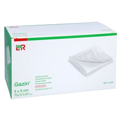 Gazin Mullkomp.5x5 cm steril 8fach