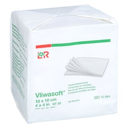 Vliwasoft Vlieskompressen unsteril 10x10 cm 4l. EurimPharm