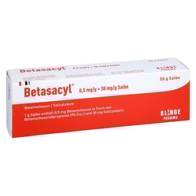Betasacyl 0.5 mg/g +30 mg/g Salbe
