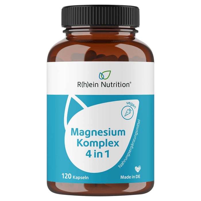 Magnesium Komplex 4 in 1 hochdosiert vegan