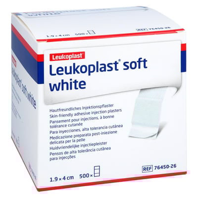 Leukoplast soft white Injektionspfl.Str.19x40 mm