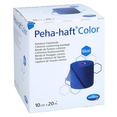 Peha-haft Color Fixierbinde latexfrei 10 cmx20 m blau Tora Pharma Produktbild 1