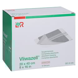 Vliwazell Saugkompressen 20x40 cm steril