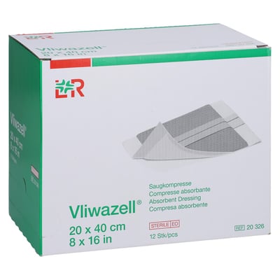 Vliwazell Saugkompressen 20x40 cm steril