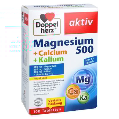 Doppelherz Magnesium 500 Calcium + Kalium