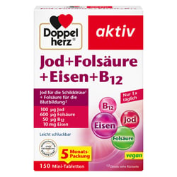 Doppelherz Jod+Folsäure+Eisen+B12