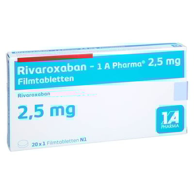 Rivaroxaban - 1 A Pharma 2.5 mg Filmtabletten