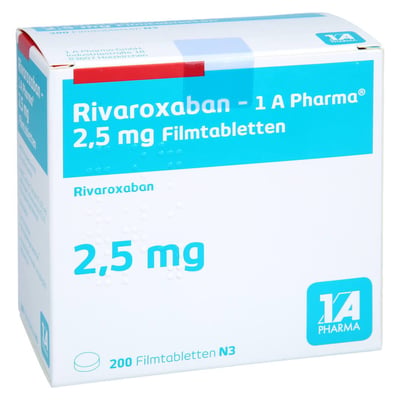 Rivaroxaban - 1 A Pharma 2.5 mg Filmtabletten Dose