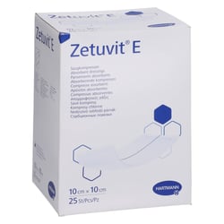 Zetuvit E Saugkompressen steril 10x10 cm