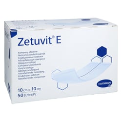 Zetuvit E Saugkompressen unsteril 10x10 cm