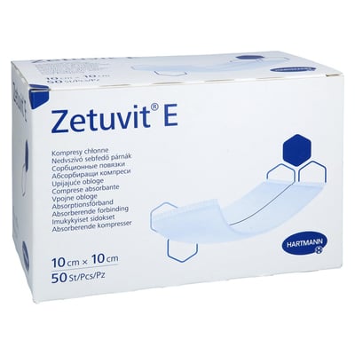 Zetuvit E Saugkompressen unsteril 10x10 cm