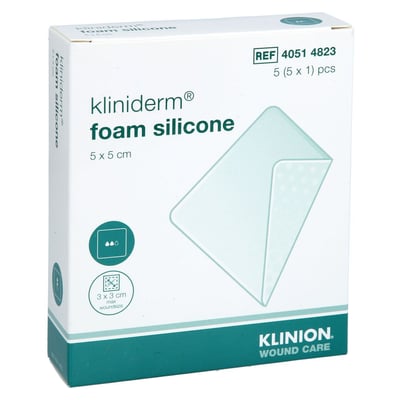 Schaumverband Silikon ohne Kleberand 5x5cm