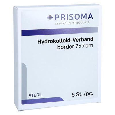HYDROKOLLOID-Verband border 7x7 cm