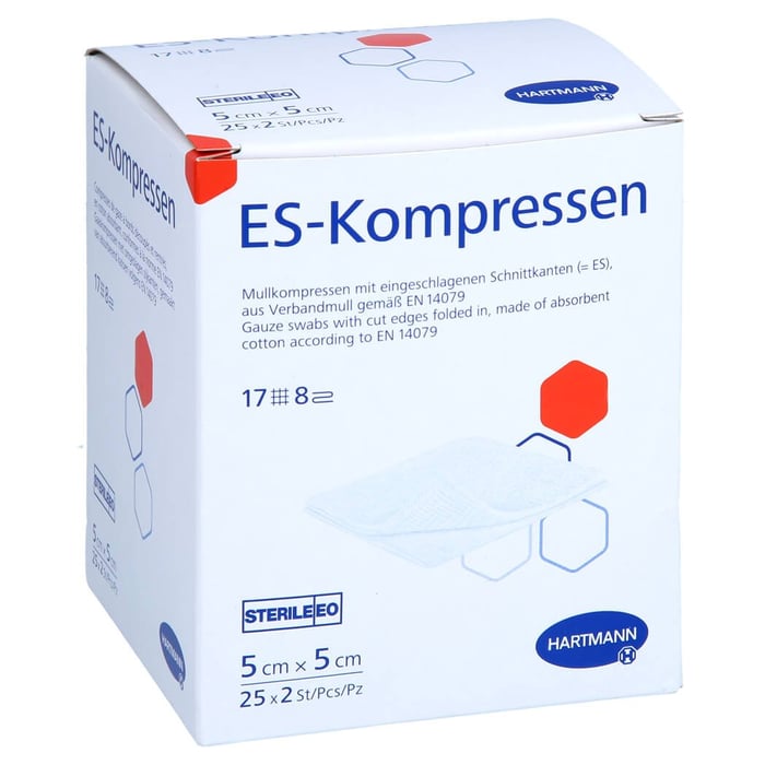 Es-kompressen steril 5x5 cm 8fach