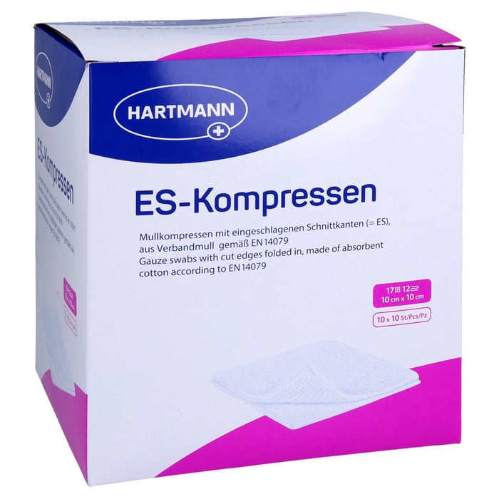 Es-kompressen steril 10x10 cm Großpackung