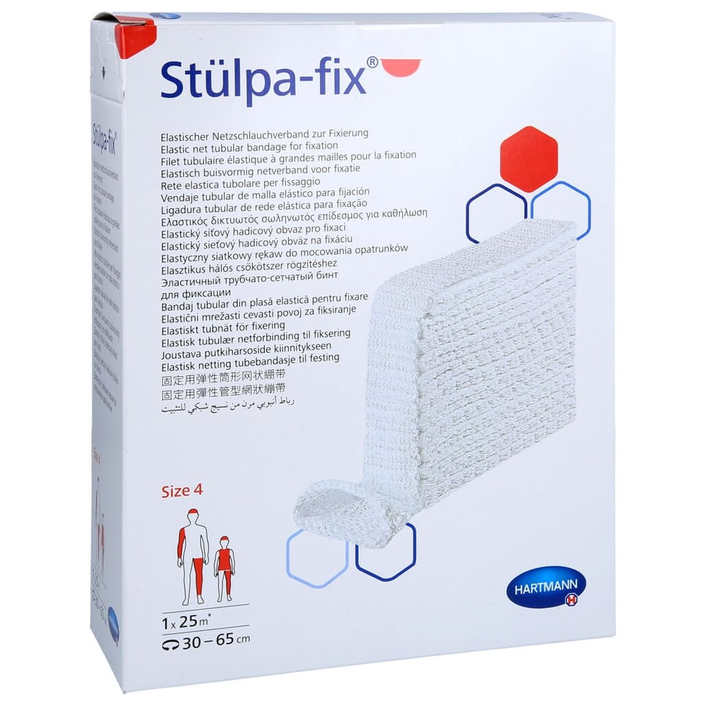 Stülpa Fix Gr.4 Bein/Fuss/Kdr.Rumpf 25 m Netzschl.