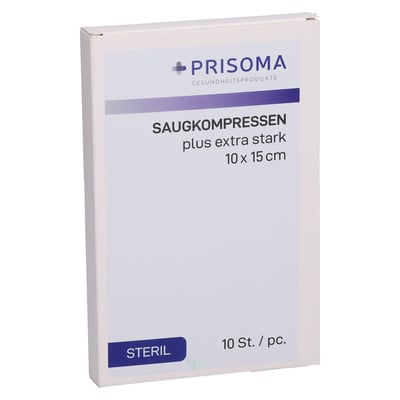 Saugkompresse plus Prisoma extra stark 10x15cm