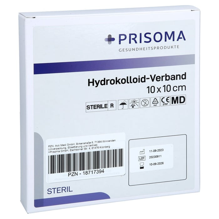 HYDROKOLLOID-Verband 10x10 cm