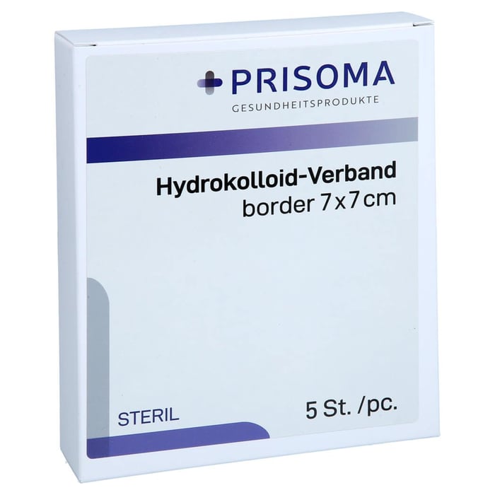 HYDROKOLLOID-Verband border 7x7 cm