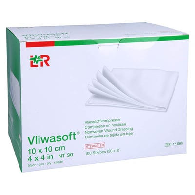 Vliwasoft Vlieskompressen steril 10x10 cm 6l.