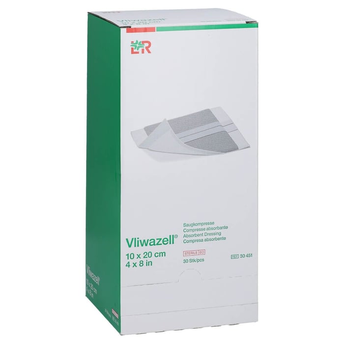 Vliwazell Saugkompressen steril 10x20 cm
