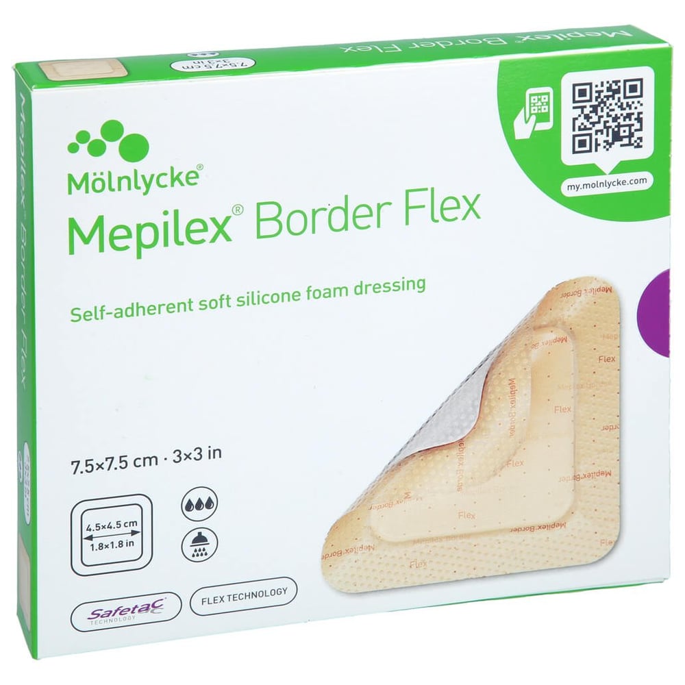 Mepilex Border Flex 7.5x7.5 cm