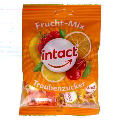 Intact Traubenzucker Beutel Frucht-Mix