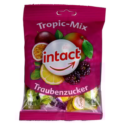 Intact Traubenzucker Beutel Tropic-Mix