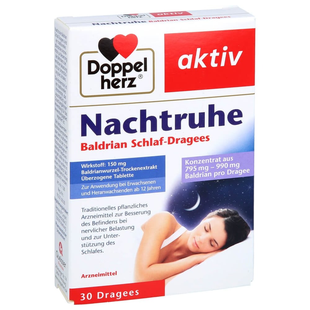 Doppelherz Nachtruhe Baldrian Schlaf-Dragees