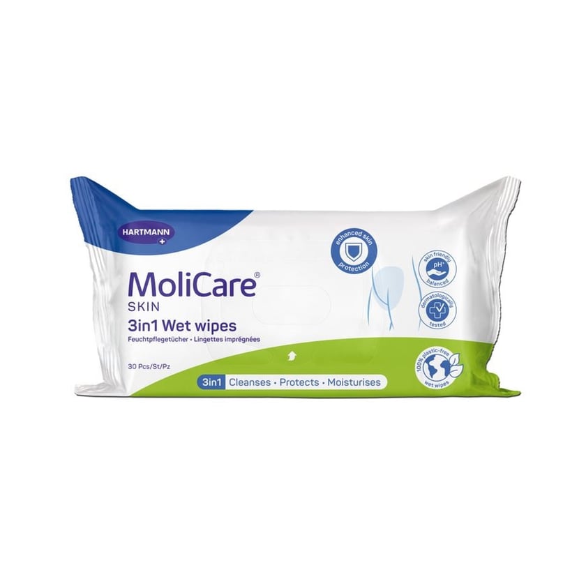 MOLICARE Skin 3in1 Feuchtpflegetücher