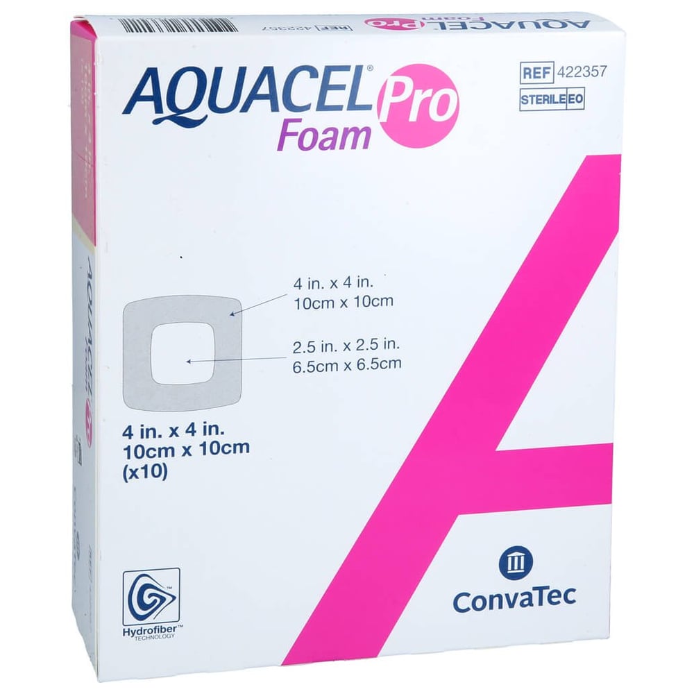 Aquacel Foam Pro 10x10 cm Hydrofiber Schaumverband