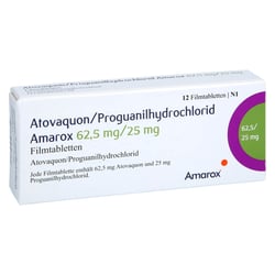 Atovaquon/Proguanilhydrochlorid Amarox 62,5 mg/25 mg