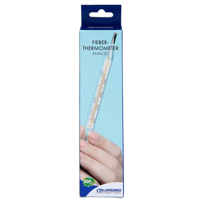 Fieberthermometer analog mit Glaskörper