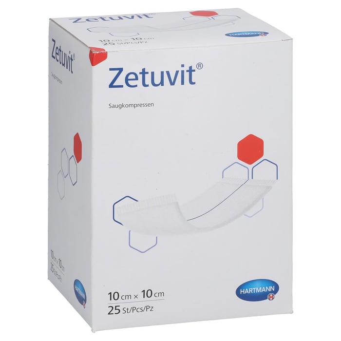 Zetuvit Saugkompressen steril 10x10 cm