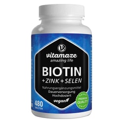 Biotin 10 mg hochdosiert + Zink + Selen