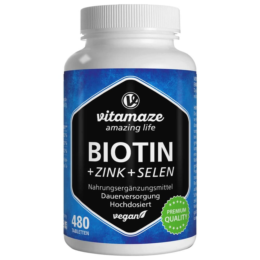 Biotin 10mg hochdosiert + Zink + Selen