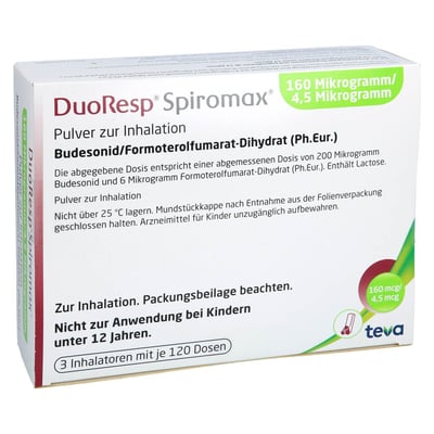 DuoResp Spiromax 160 Mikrogramm/4,5 Mikrogramm/Dosis