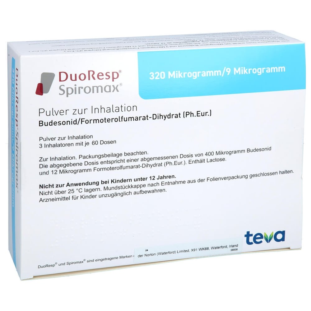 DuoResp Spiromax 320 Mikrogramm/9 Mikrogramm/Dosis