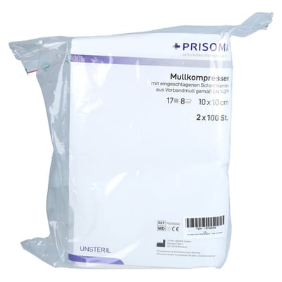 Mullkompresse Prisoma unsteril 10x10 cm 8-fach Acti Medi