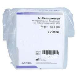 Mullkompresse Prisoma unsteril 5x5 cm 8-fach Acti Medi
