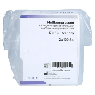 Mullkompresse Prisoma unsteril 5x5 cm 8-fach Acti Medi