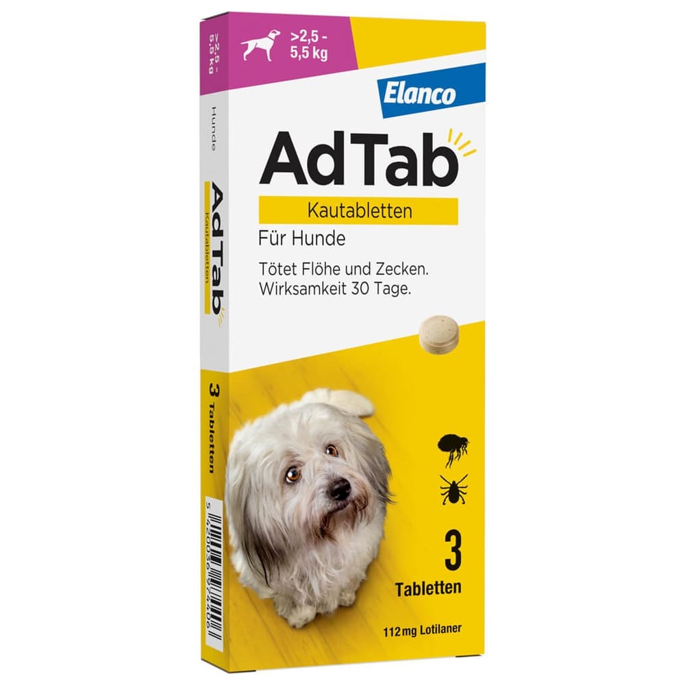 Adtab 112mg Hund 2.5-5.5kg