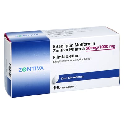 Sitagliptin Metformin Zentiva Pharma 50 mg/1000 mg