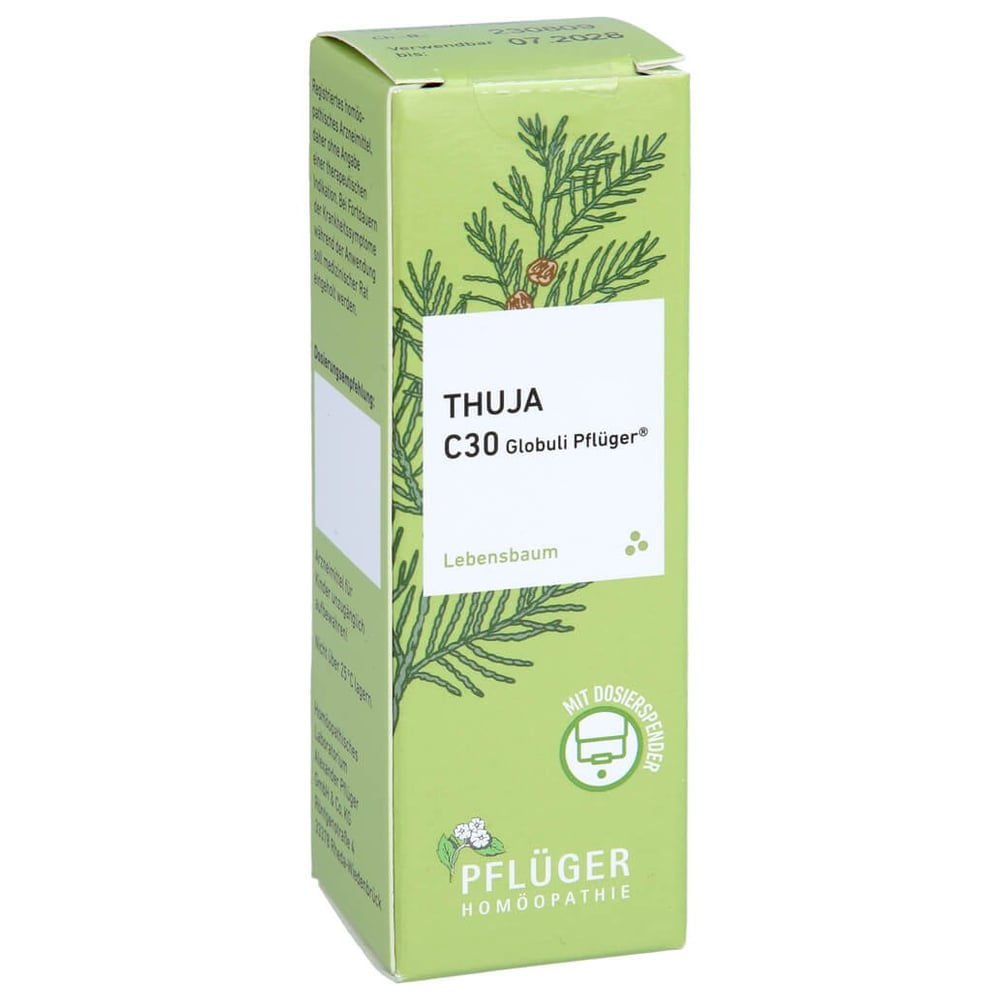 Thuja C30 Globuli Pflüger Dosierspender