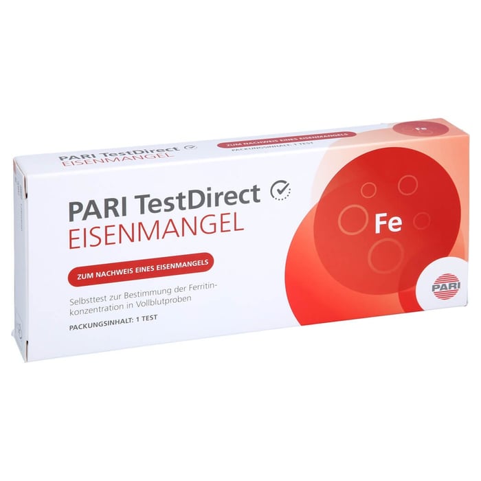 Pari TestDirect Eisenmangel Selbsttest Blut