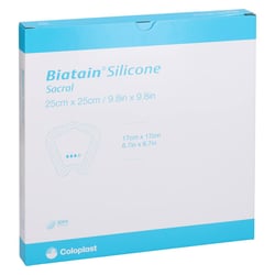Biatain Silicone Schaumverband Sakrum groß 25x25 cm B2B Medical