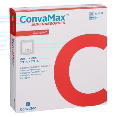 Convamax Superabsorber adhäsiv 20x20 cm
